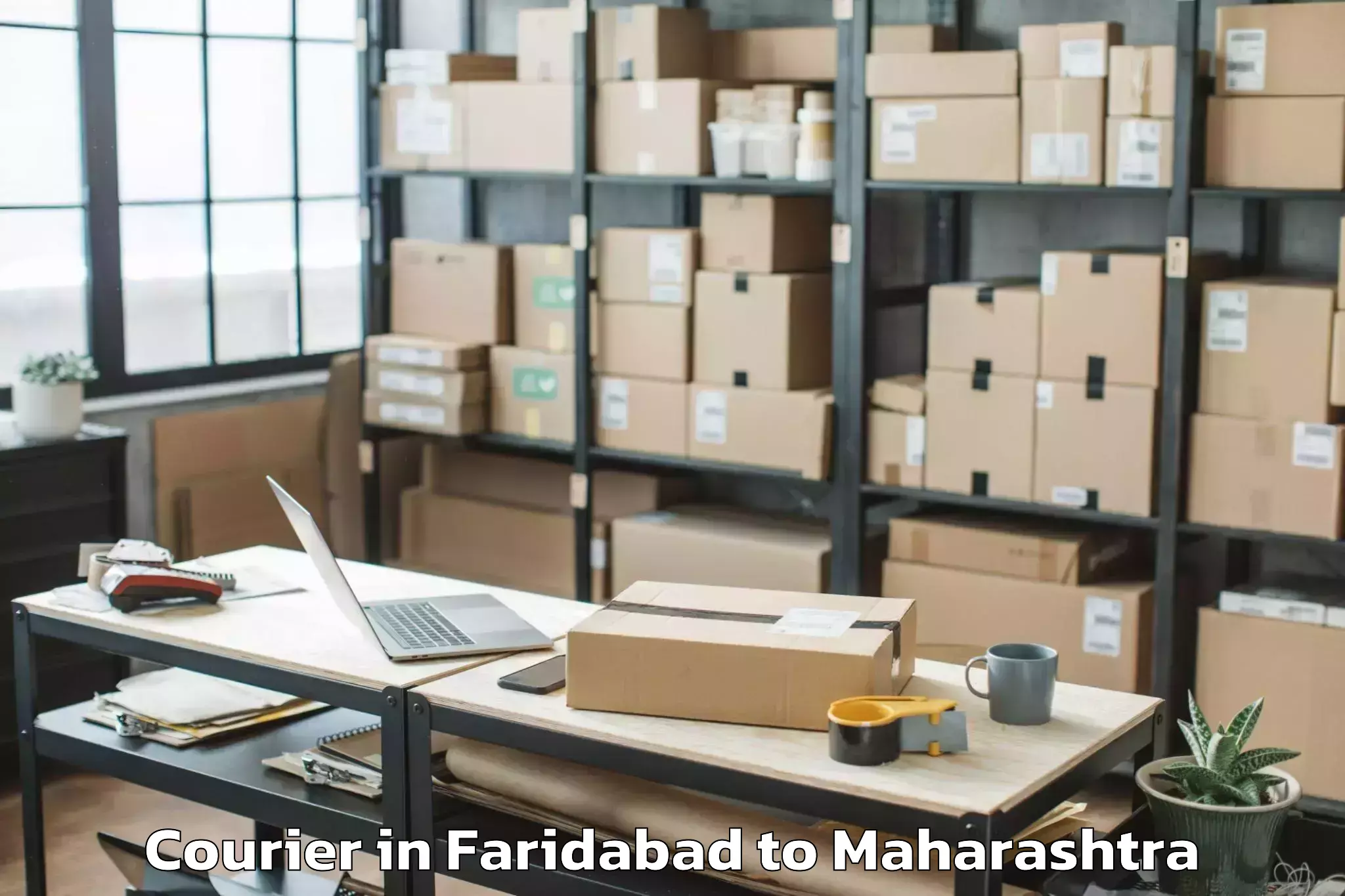 Get Faridabad to Uran Islampur Courier